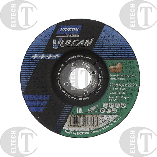 TARCZA T27 125/6,4/22,23 37C30R6BF-80   VULCAN