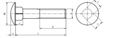 SRUBA ZAMKOWA M10X240 DIN 603 PN  82406 Kl.4.8 OCYNK