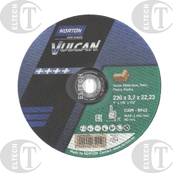 TARCZA T42 230/3,2/22,23 37C24R5BF-80   VULCAN