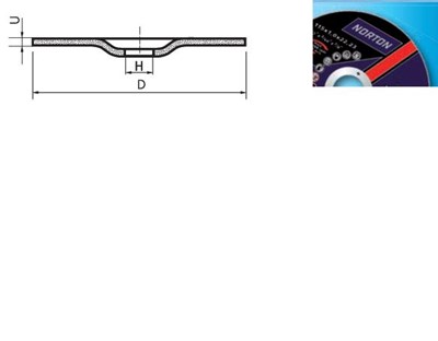 TARCZA T42 125/2,5/22,23 A36S7BF-80   VULCAN