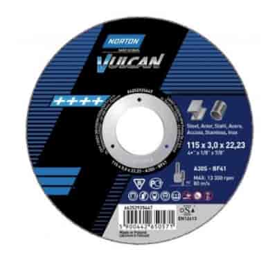 TARCZA T41 125/1,0/22,23 A60S6BF-80 METAL-INOX   VULCAN