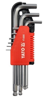 KLUCZE IMB. (9szt.) 1,5-10MM Z KULKA