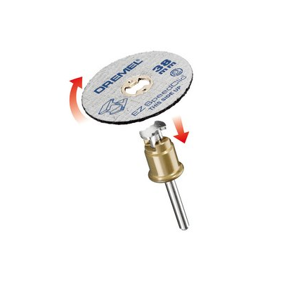 ZESTAW TARCZ SCLIC DO CIECIA METALU 38MM, 1.25MM 2 PC + TRZPIEN  DREMEL