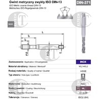 GWINTOWNIK M 6 DIN-371C R40 (6H) HSSE HL INOX