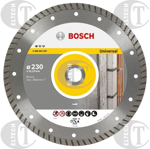 TARCZA DIAM. 230/22,23 PROFESSIONAL FOR UNIVERSAL TURBO BOSCH