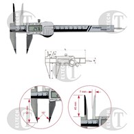 SUWMIARKA SPEC. 150 CYFR.   3V/DATA/SQ DLUGIE GORNE SZCZEKI 45