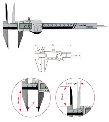 SUWMIARKA SPEC. 150 CYFR.   3V/DATA/SQ DLUGIE GORNE SZCZEKI 45