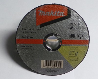 TARCZA T41 125/1,2/22,2 INOX MAKITA