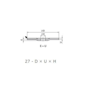 TARCZA T27 125/6,0/22 55A 30QBF-80 MASTER LINE