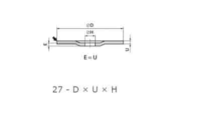 TARCZA T27 125/6,0/22 55A 30QBF-80 MASTER LINE