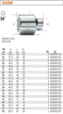 NASADKA  3/4 -19MM  12-KAT  BETA