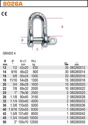 SZAKLA PODLUZNA  WLL 2.0 T