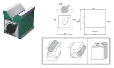 PRYZMA MAGNETYCZNA PPSM 45