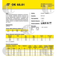 ELEKTRODA OK 68.81 2.50/0.7 /KARTON 4.2KG/ VP