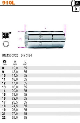 NASADKA  3/8 -19MM  DLUGA  BETA