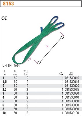 ZAWIESIE PASOWE 2T/5MB TYP 8153