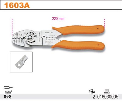 SZCZYPCE ZACISKOWE 0-8MM   BETA