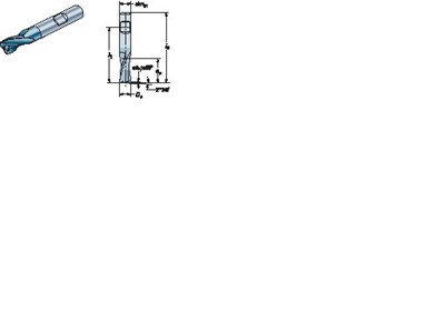 FREZ TRZPIENIOWY WEGLIK FI 4,0 R0,5  4/57 Z2 HA6 VHM