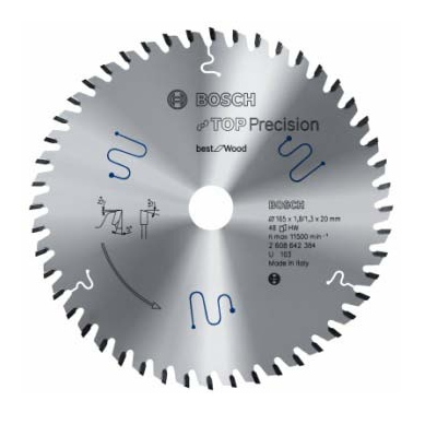 PILA W. 165*1,8*20/48T DO ZAGLEBIAREK TOP PRECISION BEST FOR WOOD