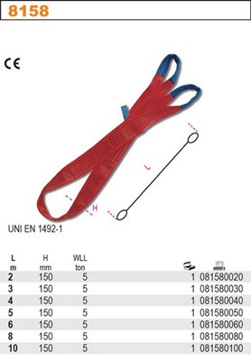 ZAWIESIE PASOWE 5T/4MB TYP 8158