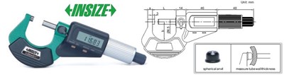 MIKROMETR CYFR.  25- 50 SPRZEGLO CIERNE /CERT.