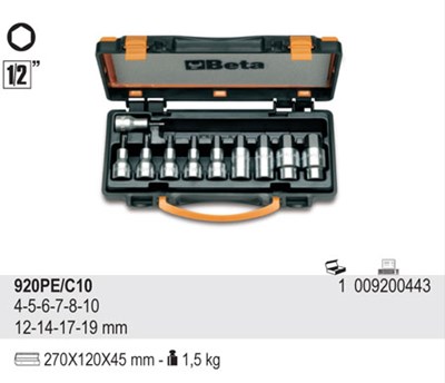 KOMPLET NASADEK TRZP. 10SZT   BETA