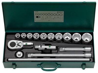 ZESTAW KLUCZY NASAD. 3/4  16-EL.METAL. WAL.