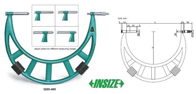 MIKROMETR    300-400 PRZESUWNE KOWAD. TYP-A