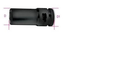 NASADKA UD. 1/2 -13MM  DLUGA  BETA