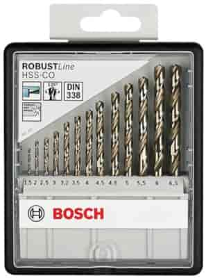 WIERTLA ZESTAW NWKA FI  1,50- 6,50MM 13PC HSSE SZL. ROBUST LINE