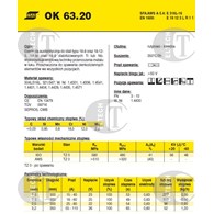 ELEKTRODA OK 63.20 3.20/1.7 /KARTON 5.1 KG/ VP