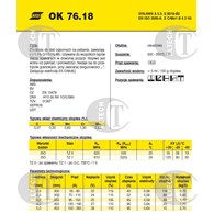 ELEKTRODA OK 76.18 2.50/1.4 /KARTON 5.4 KG/ VP