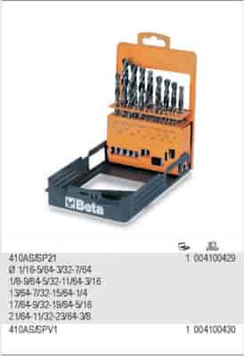 KOMPLET WIERTEL 1/16-3/8 (21szt.)  BETA