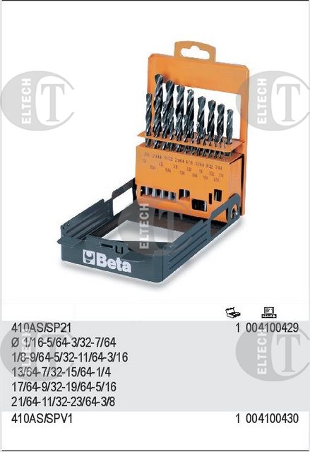 KOMPLET WIERTEL 1/16-3/8 (21szt.)  BETA