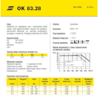 ELEKTRODA OK 83.28 2.50/1.8 /KARTON 10.8 KG/ / OK WEARTRODE 30 /