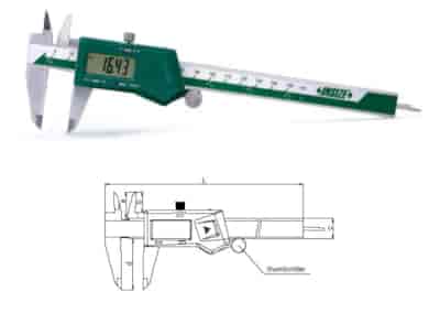 SUWMIARKA  300 CYFR.   12” 3V/DATA/SQ ROLKA /CERT.