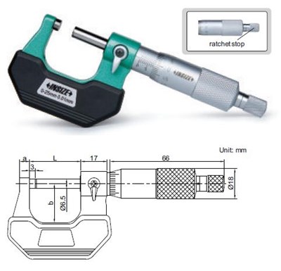 MIKROMETR  25- 50 STANDARD /CERT.