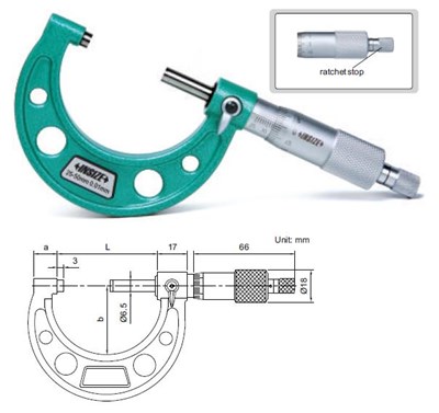 MIKROMETR  50- 75 STANDARD /CERT.