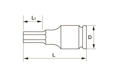 NASADKA UD. 1/2 -12MM  IMBUS  BAHCO