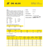 ELEKTRODA OK 48.00 6.00/6.5 /KARTON 19,5KG/