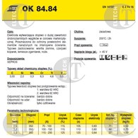 ELEKTRODA OK 84.84 3.25/1.9 /KARTON 11.4KG/ / OK WEARTRODE 62 /