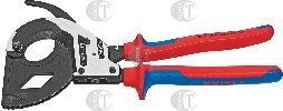 NOZYCE DO KABLI Z MECHANIZMEM ZAPADKOWYM  KNIPEX