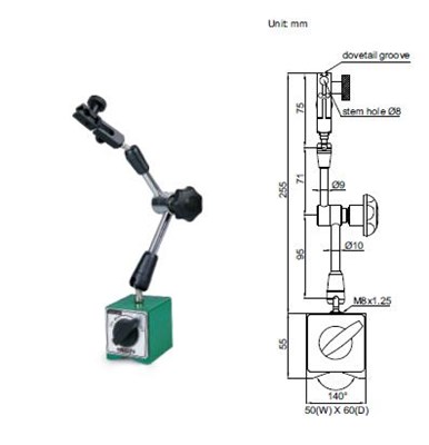 PODSTAWA MAGNET L=255