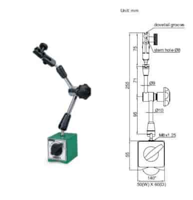 PODSTAWA MAGNET L=255