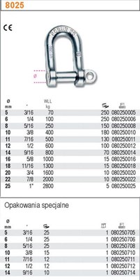 SZAKLA PODLUZNA  WLL 1.0T