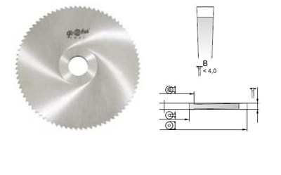 FREZ PILKOWY FI 125,0   1,0 Z64B d22 HSS