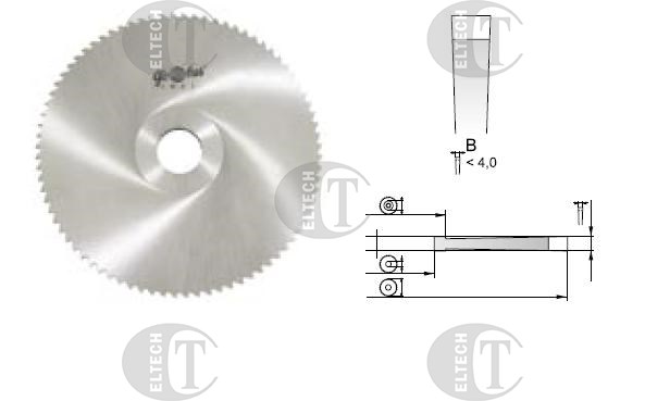 FREZ PILKOWY FI 125,0   1,0 Z64B d22 HSS