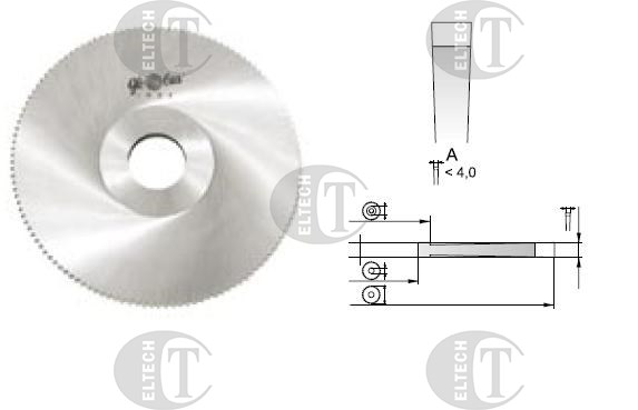 FREZ PILKOWY FI  80,0   1,2 Z128A d22 HSS