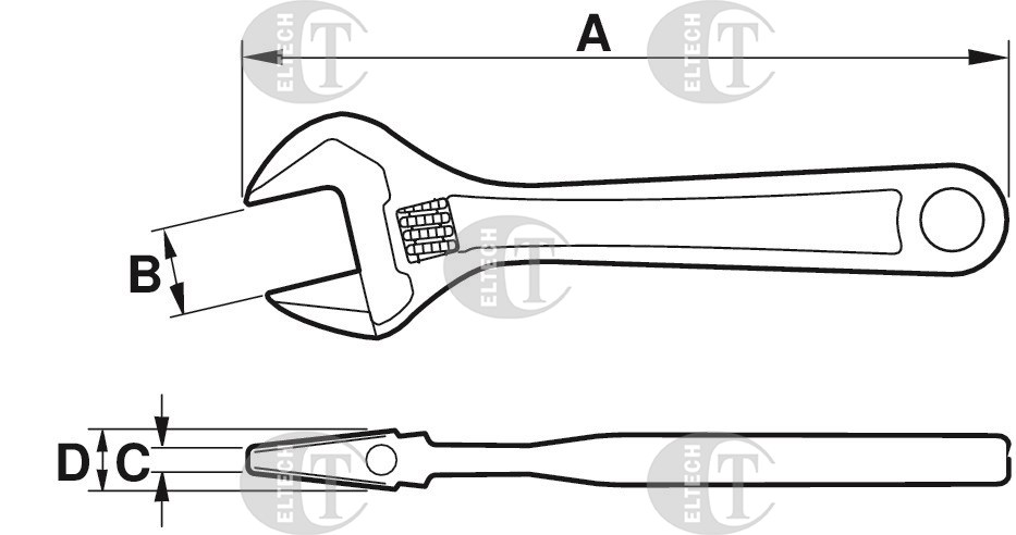 KLUCZ NASTAWNY FOSFOROWANY 9029-T      BAHCO