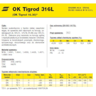 DRUT FI 2.40/1000 316L OK16.30 TIGROD /5kg/